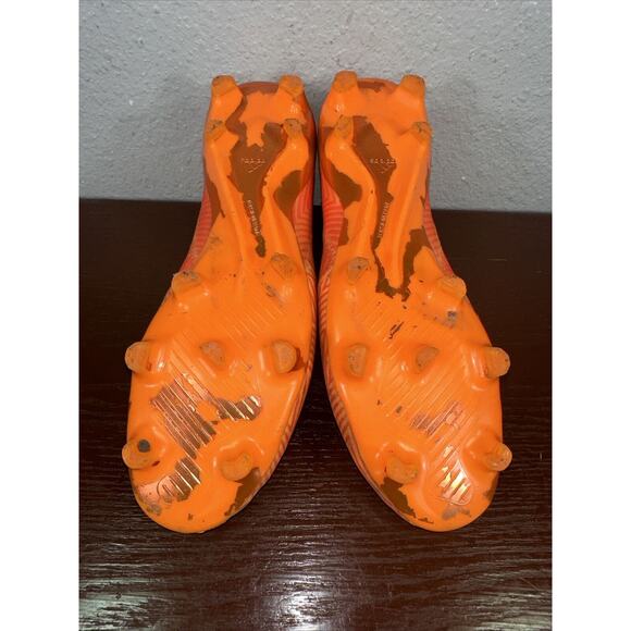 Adidas Nemeziz 18+ FG SAMPLE DA9589 Orange Cleats Men’s Sz 10.5 Football/Soccer main image 4